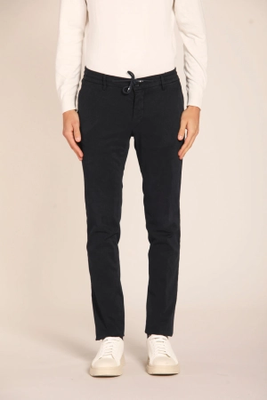 Milano Jogger men's chino pants in gabardine stretch extra slim fit 