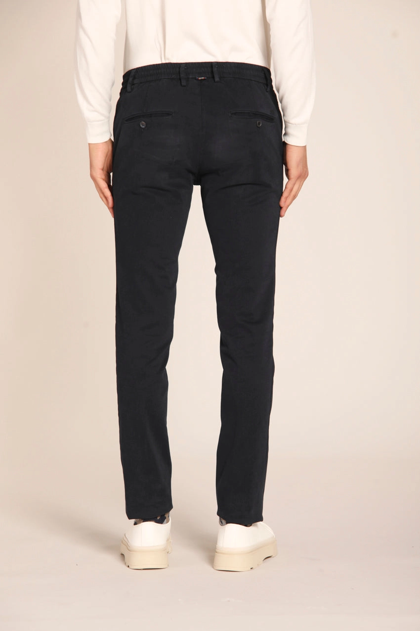 Milano Jogger men's chino pants in gabardine stretch extra slim fit 
