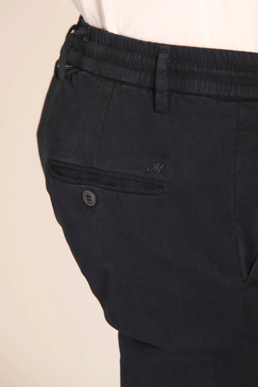 Milano Jogger men's chino pants in gabardine stretch extra slim fit 