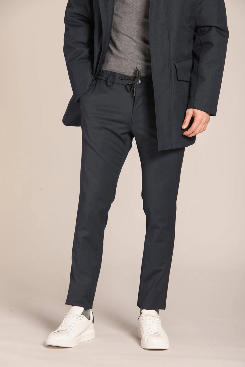 Milano Jogger men's chino pants in wool with extra slim fit