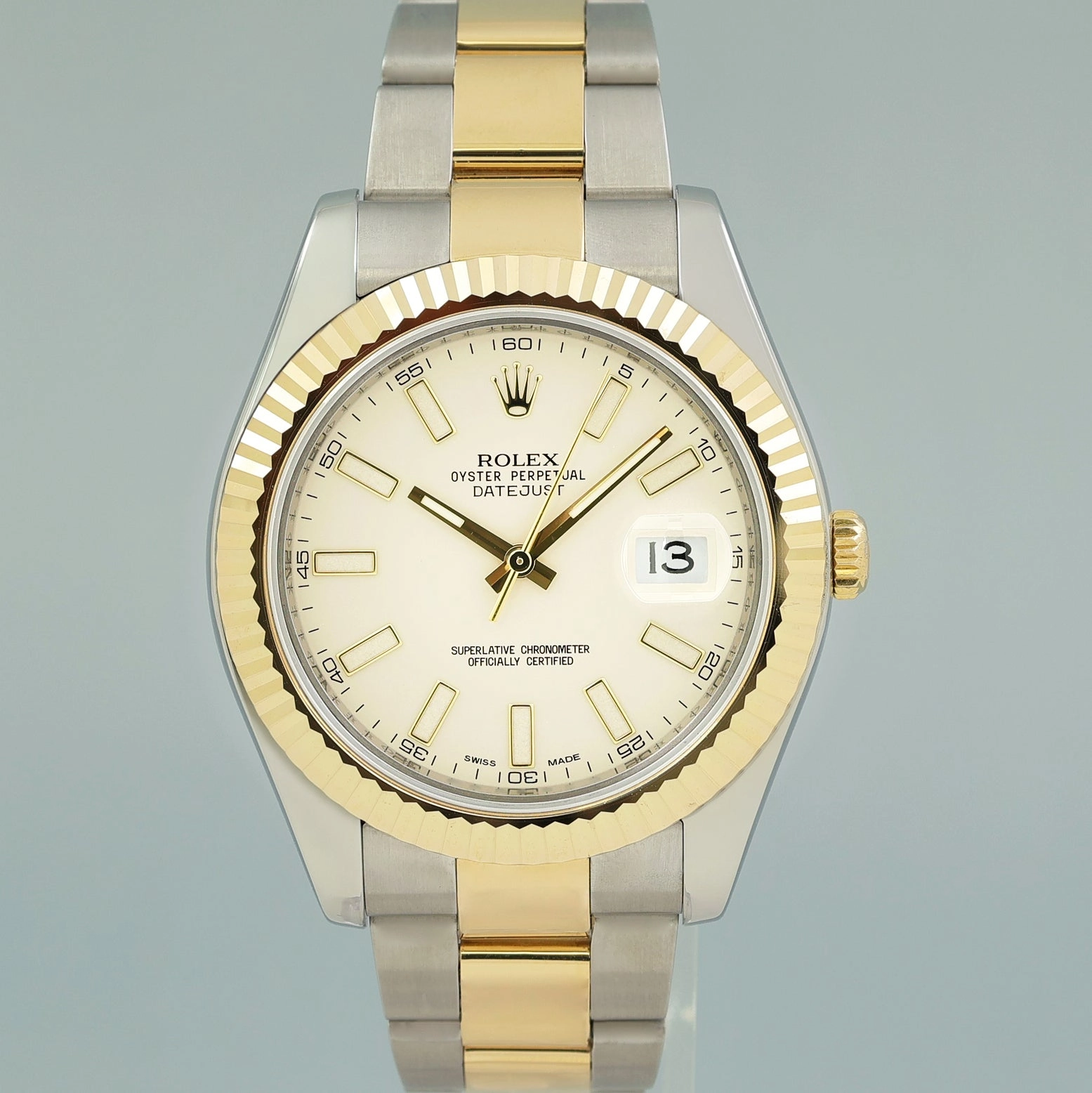 MINT PAPERS Rolex Datejust II 2 Ivory Stick 116333 Two-Tone Yellow Gold Watch Box