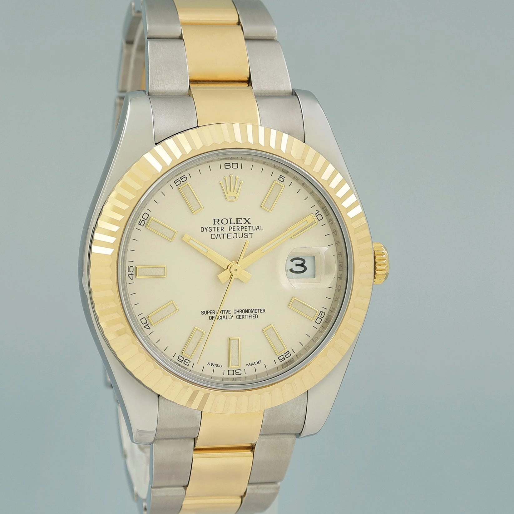 MINT PAPERS Rolex Datejust II 2 Ivory Stick 116333 Two-Tone Yellow Gold Watch Box