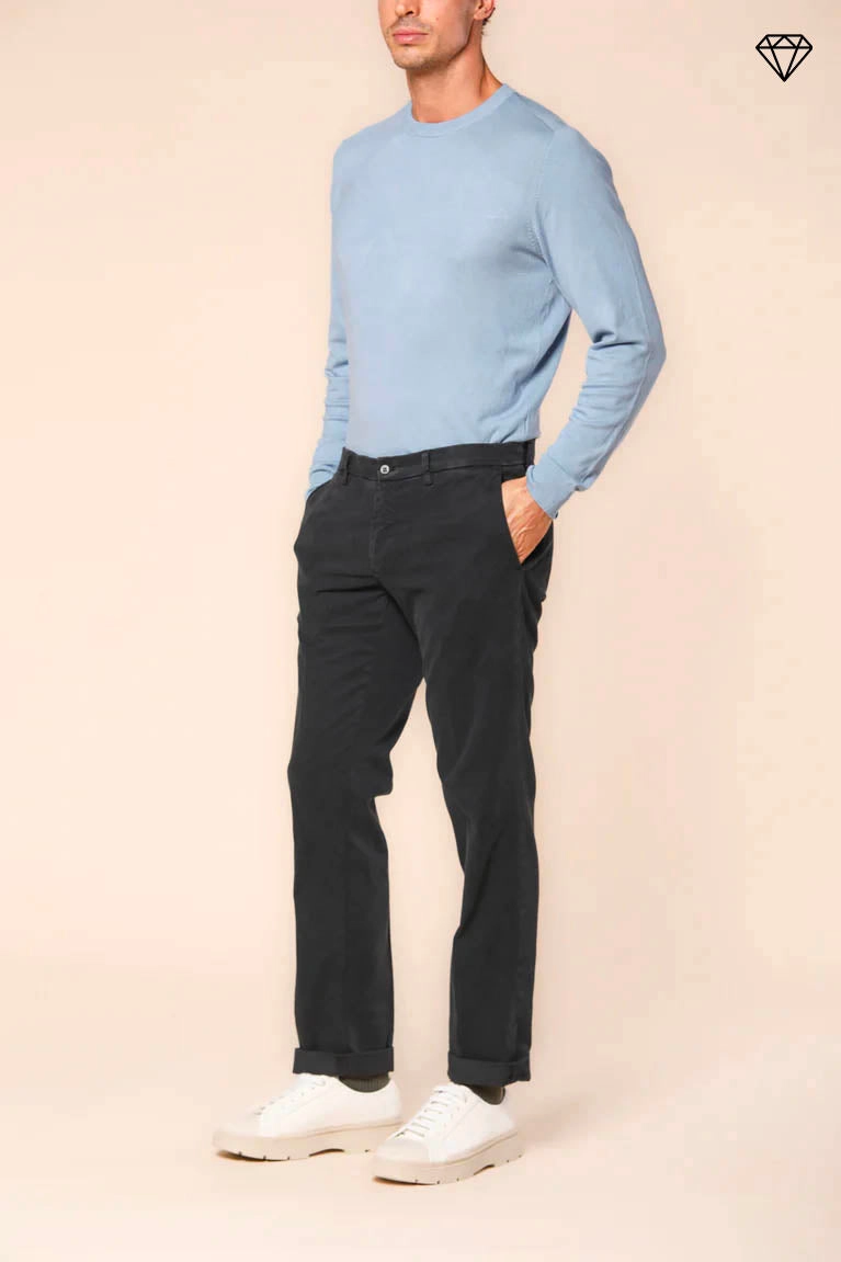New York men's chino pants in gabardine stretch regular fit  ①