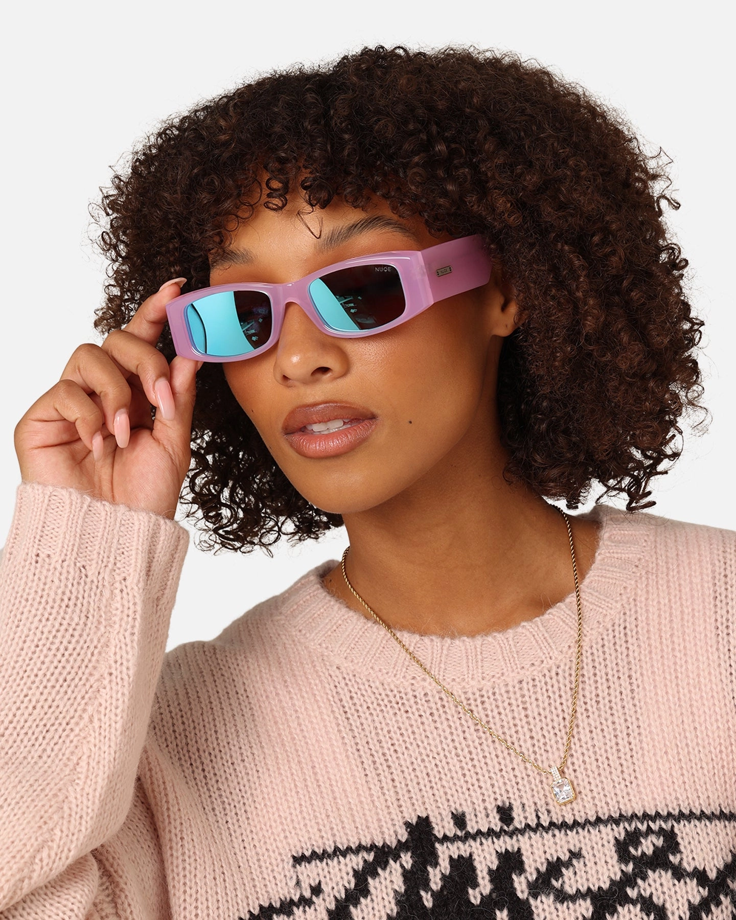 Nuqe Igor Sunglasses Pink/Blue