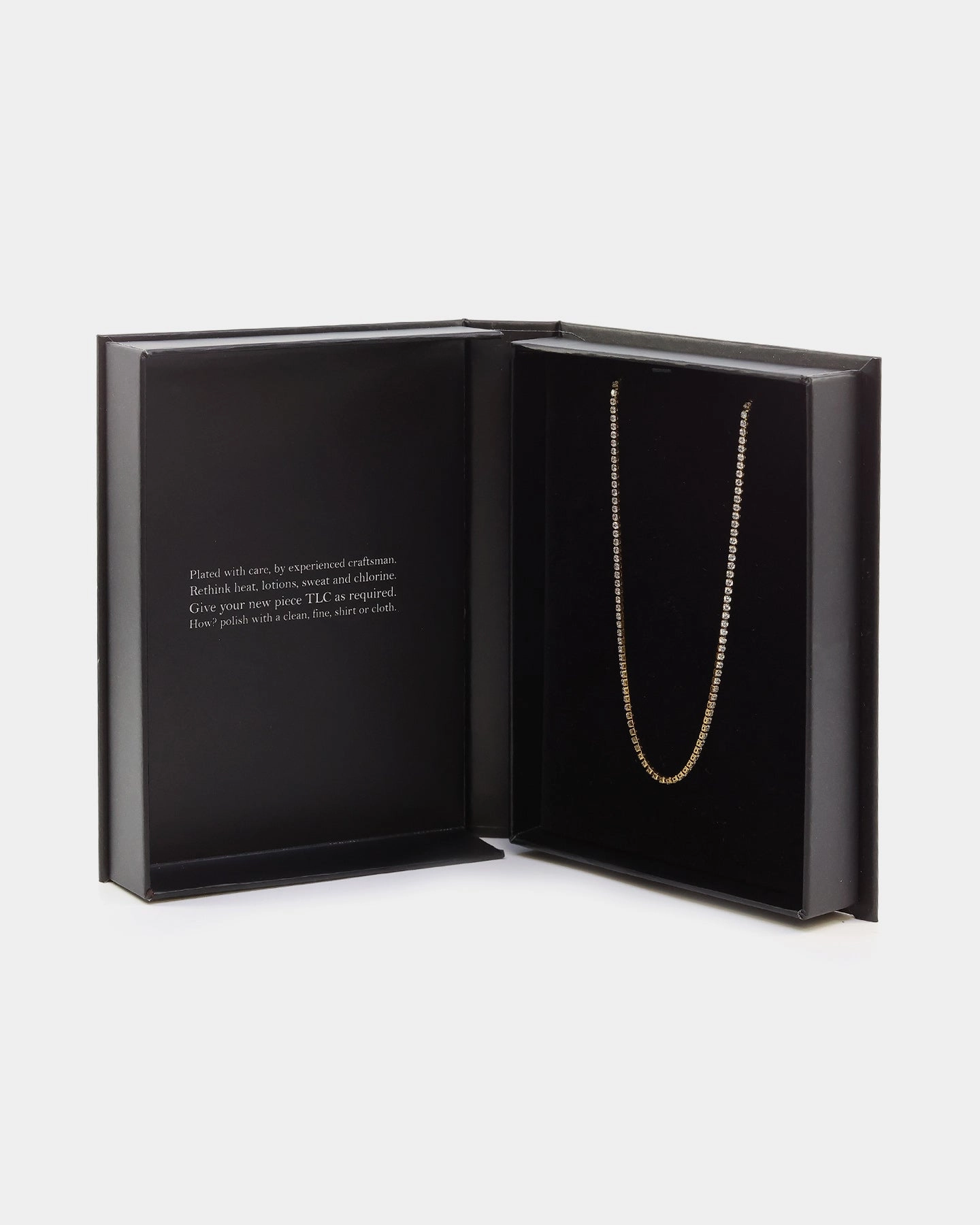 NXS 2MM Micro Tennis Necklace Gold