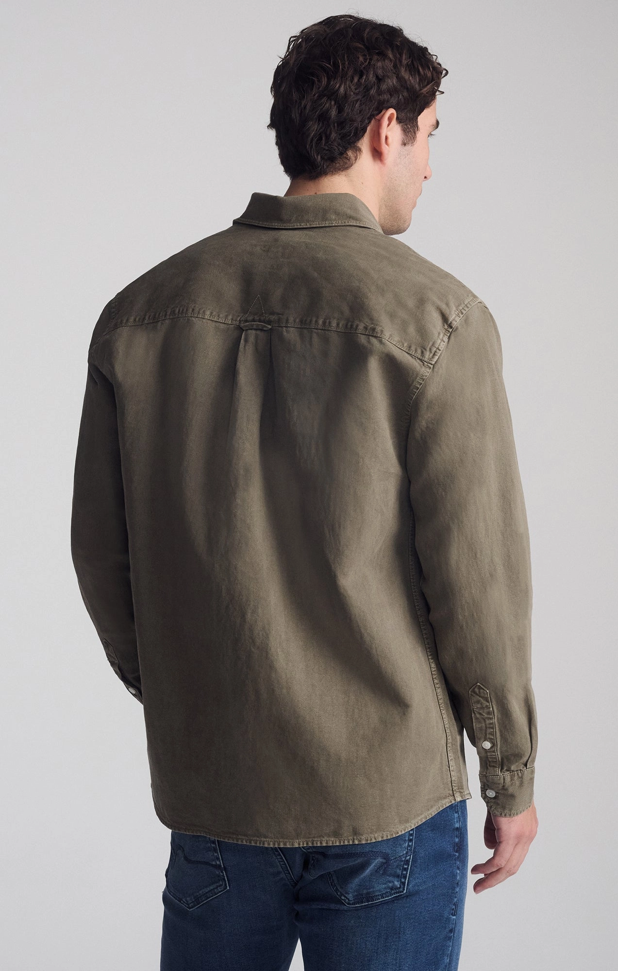 ONE POCKET LONG SLEEVE BUTTON-UP SHIRT IN BUNGEE CORD