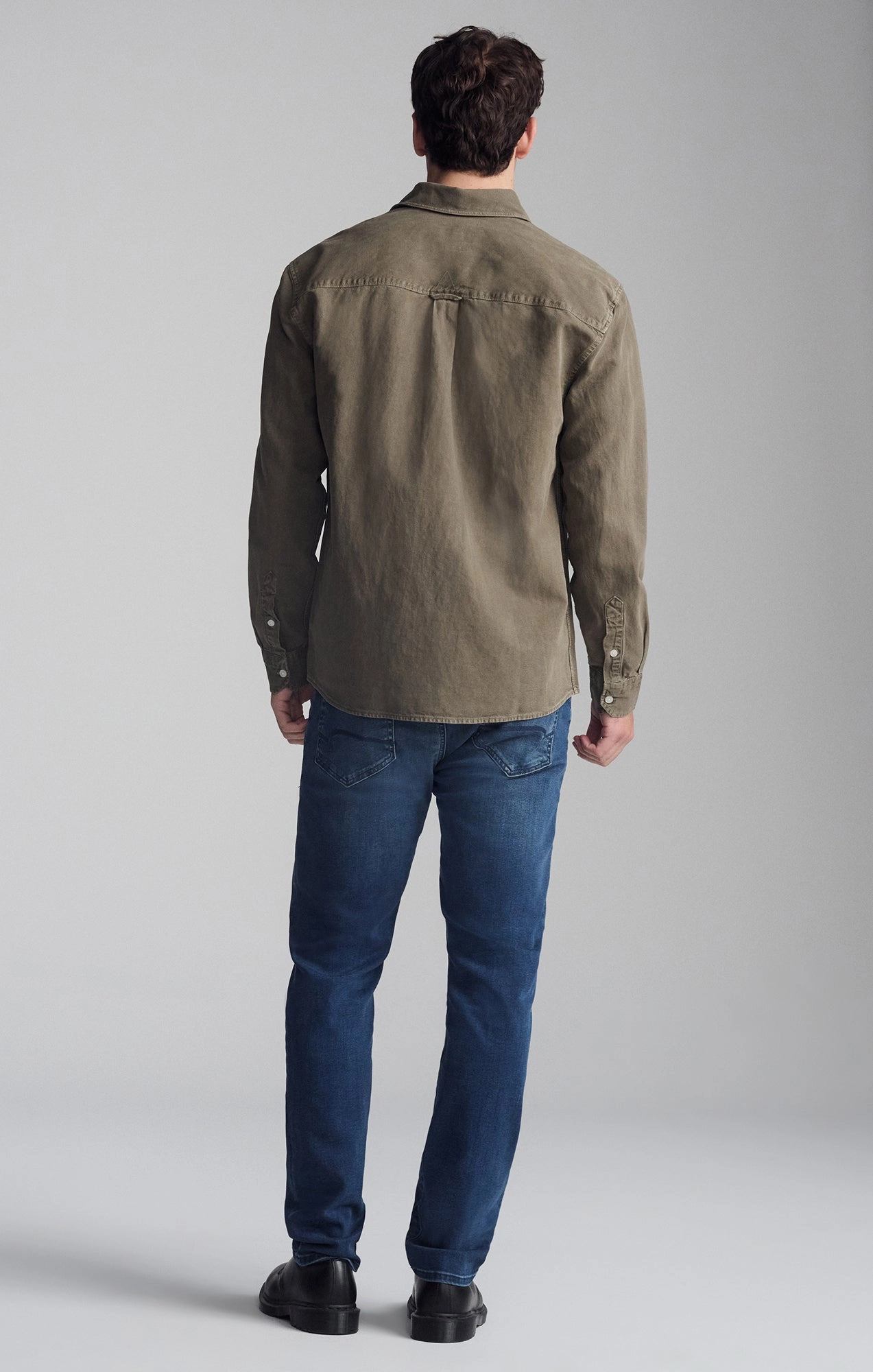 ONE POCKET LONG SLEEVE BUTTON-UP SHIRT IN BUNGEE CORD