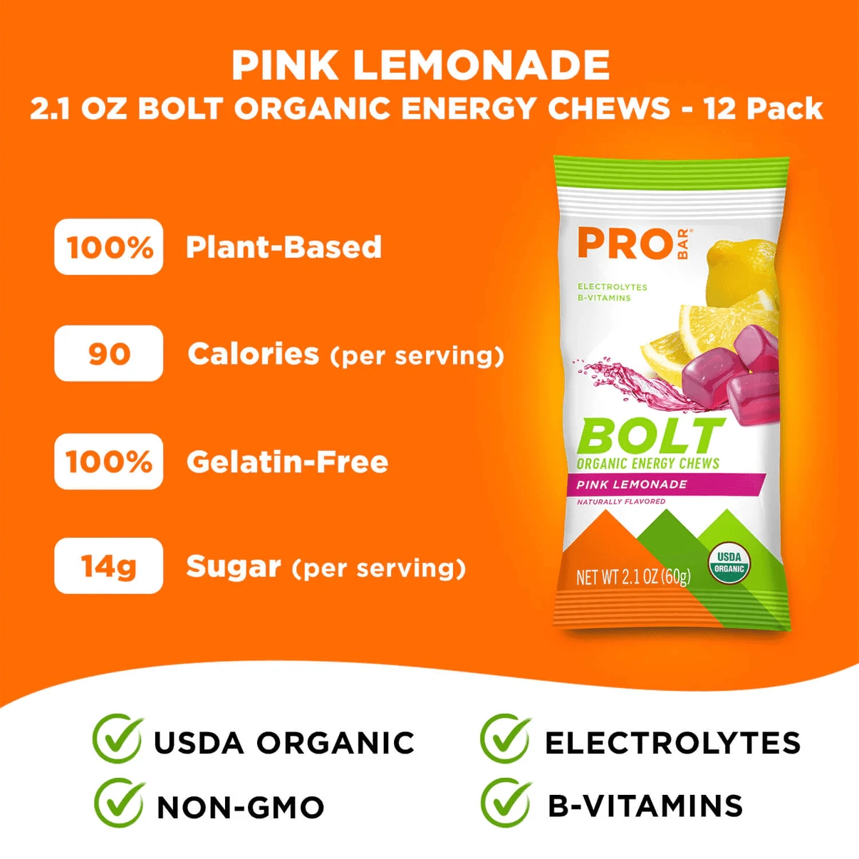 PROBAR BOLT Energy Chews 12-Unit Pack