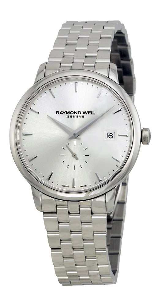 Raymond Weil Toccata Quartz Stainless Steel Mens Watch Silver Dial Calendar 5484-ST-65001
