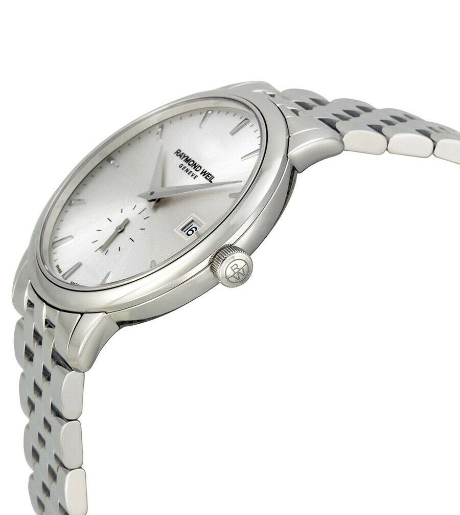 Raymond Weil Toccata Quartz Stainless Steel Mens Watch Silver Dial Calendar 5484-ST-65001