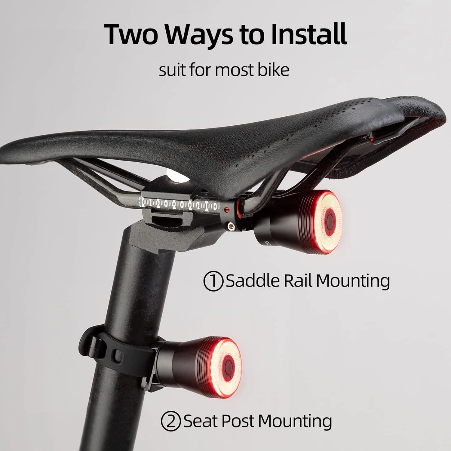 ROCKBROS Bike Tail Light Smart USB Rechargeable IPX6 Waterproof