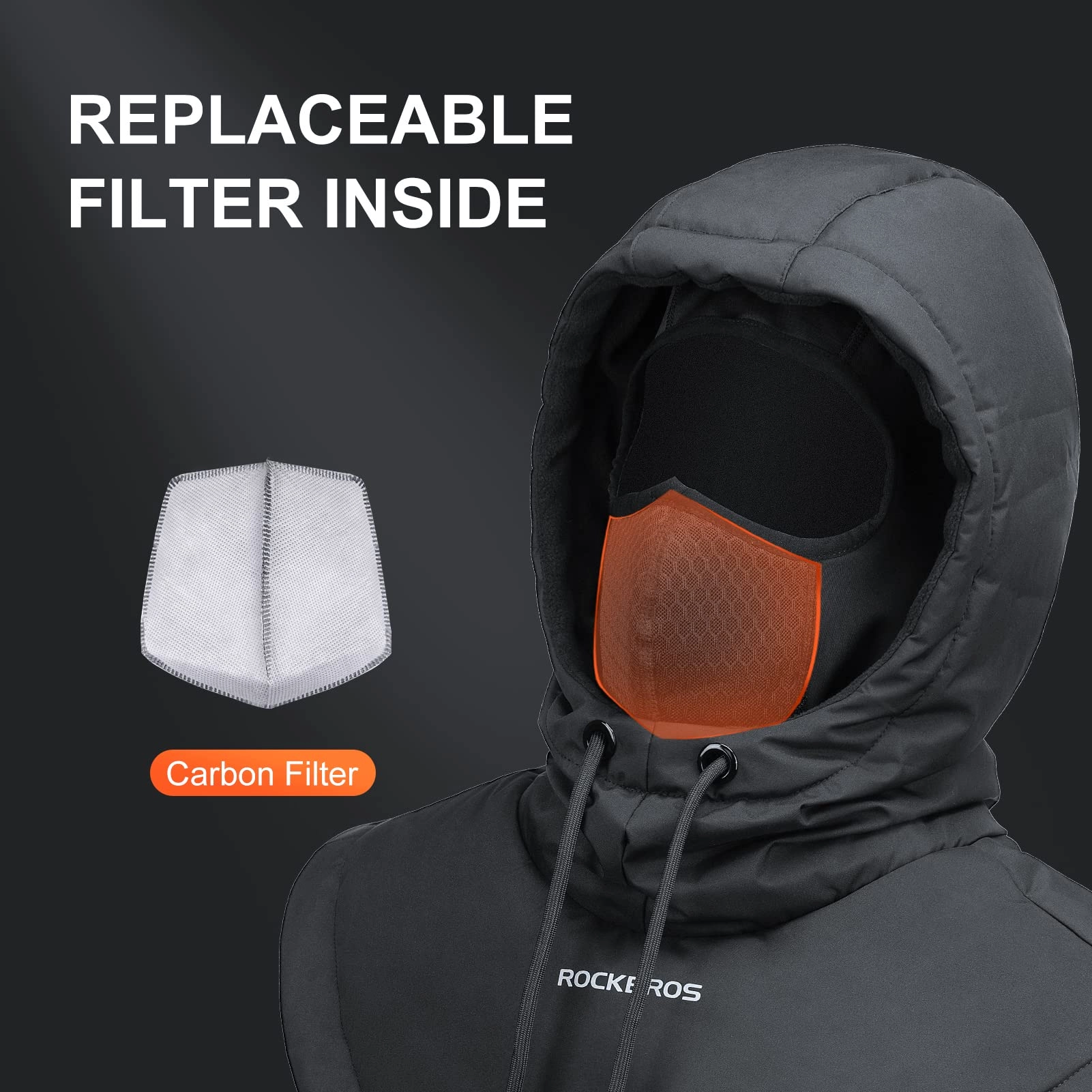 ROCKBROS Ski Mask for Men Women Winter Balaclava Ski Mack Thermal Fleece