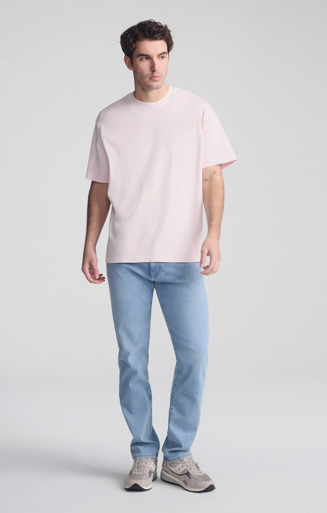 SHORT SLEEVE CREW NECK T-SHIRT IN SHRINKING VIOLET