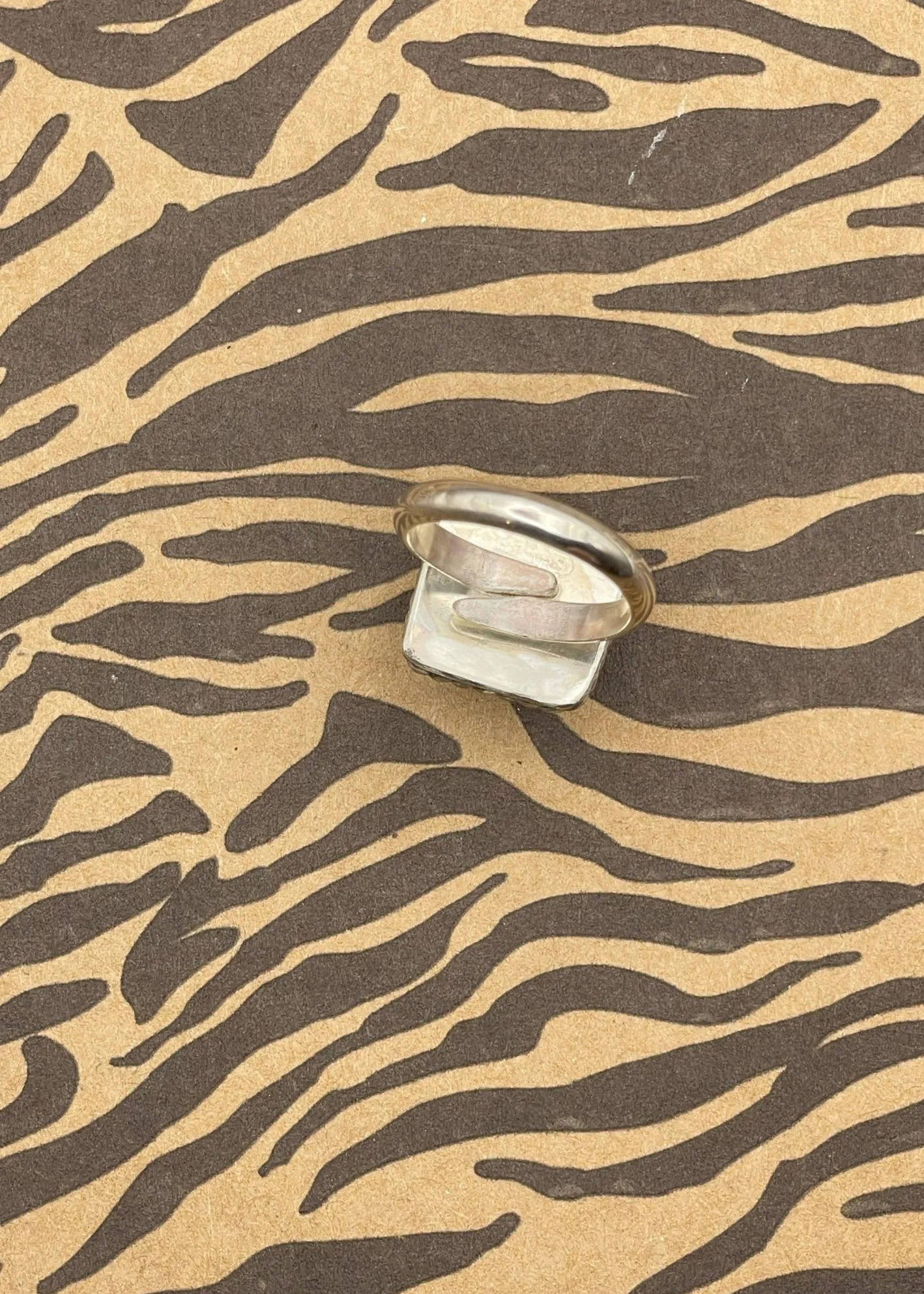 Sterling Silver Dice Ring