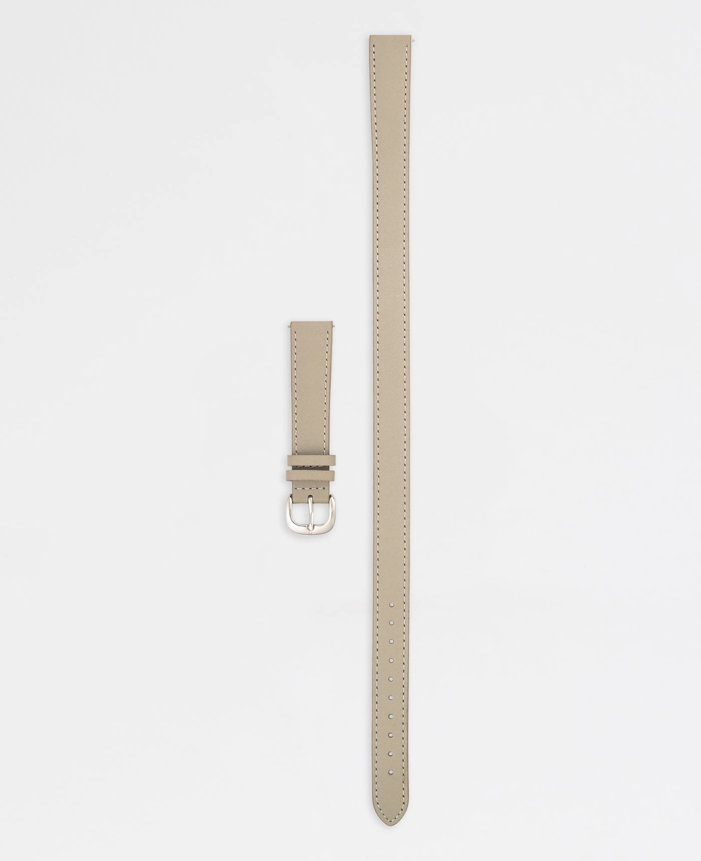 The 16mm Classic Strap: Grey Bracelet/ Silver