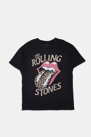 The Rolling Stones Leopard Graphic Boyfriend Tee