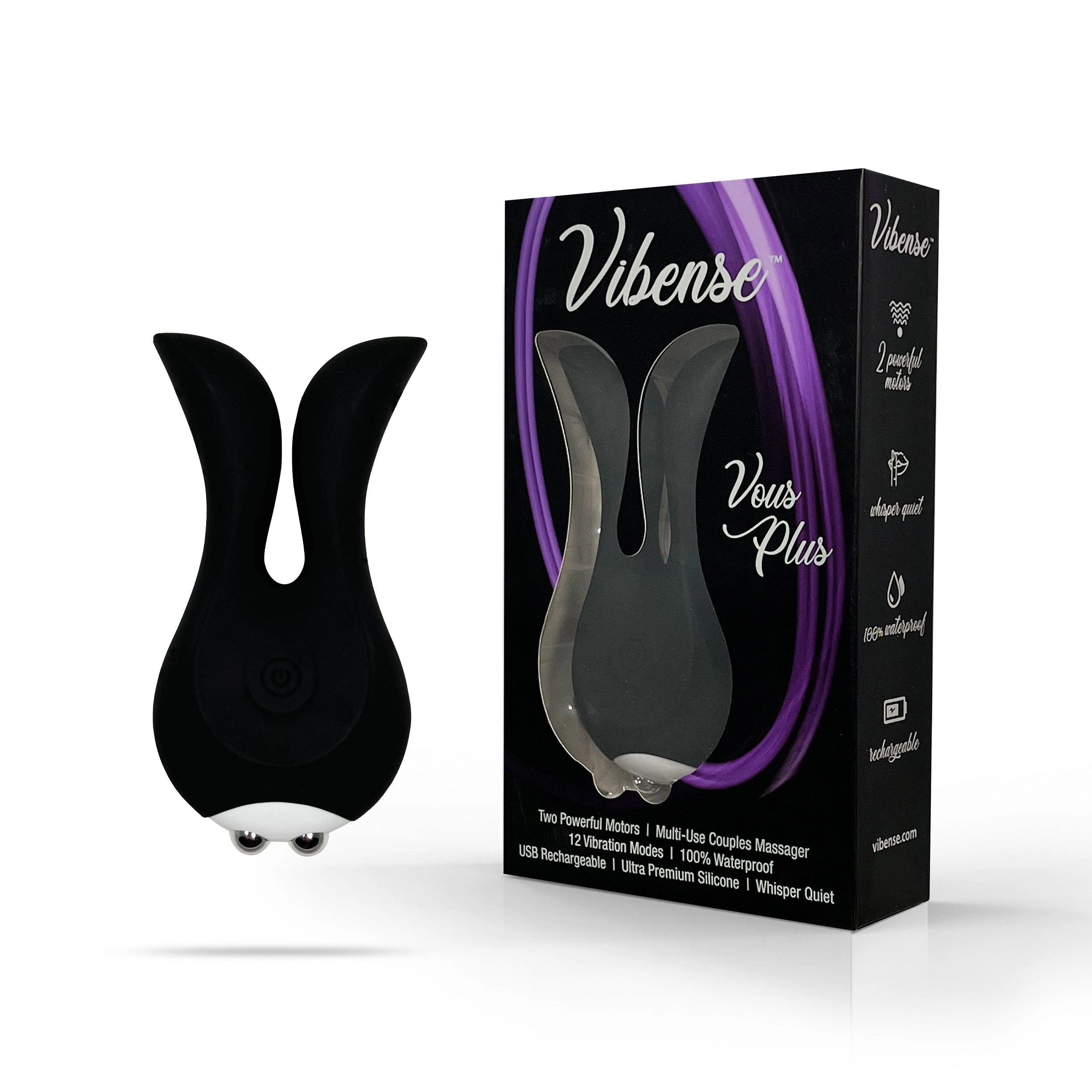 THE VIBENSE VOUS PLUS MULTI USE VIBRATOR - BLACK