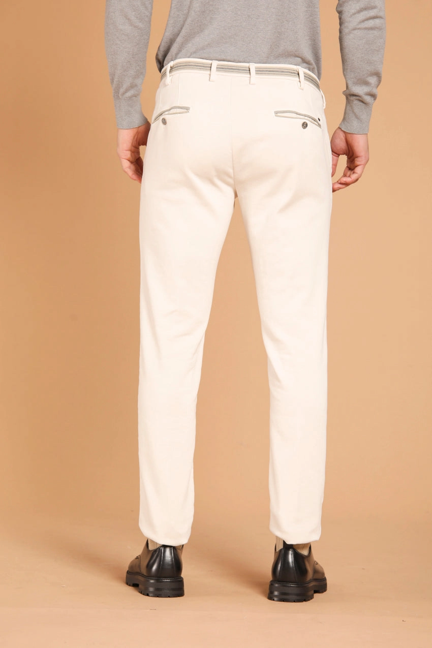 Torino Golf men's  chino pants in satin plush effect slim fit 