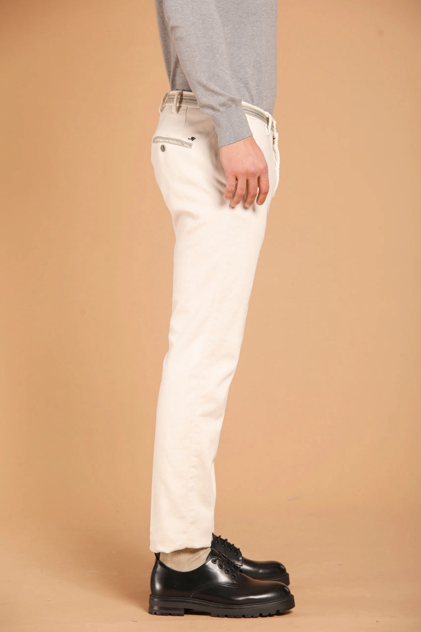 Torino Golf men's  chino pants in satin plush effect slim fit 