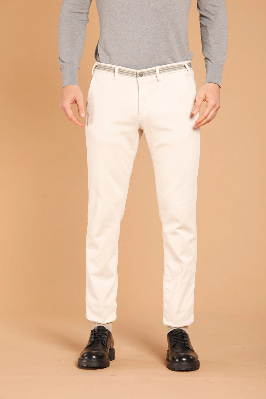 Torino Golf men's  chino pants in satin plush effect slim fit 