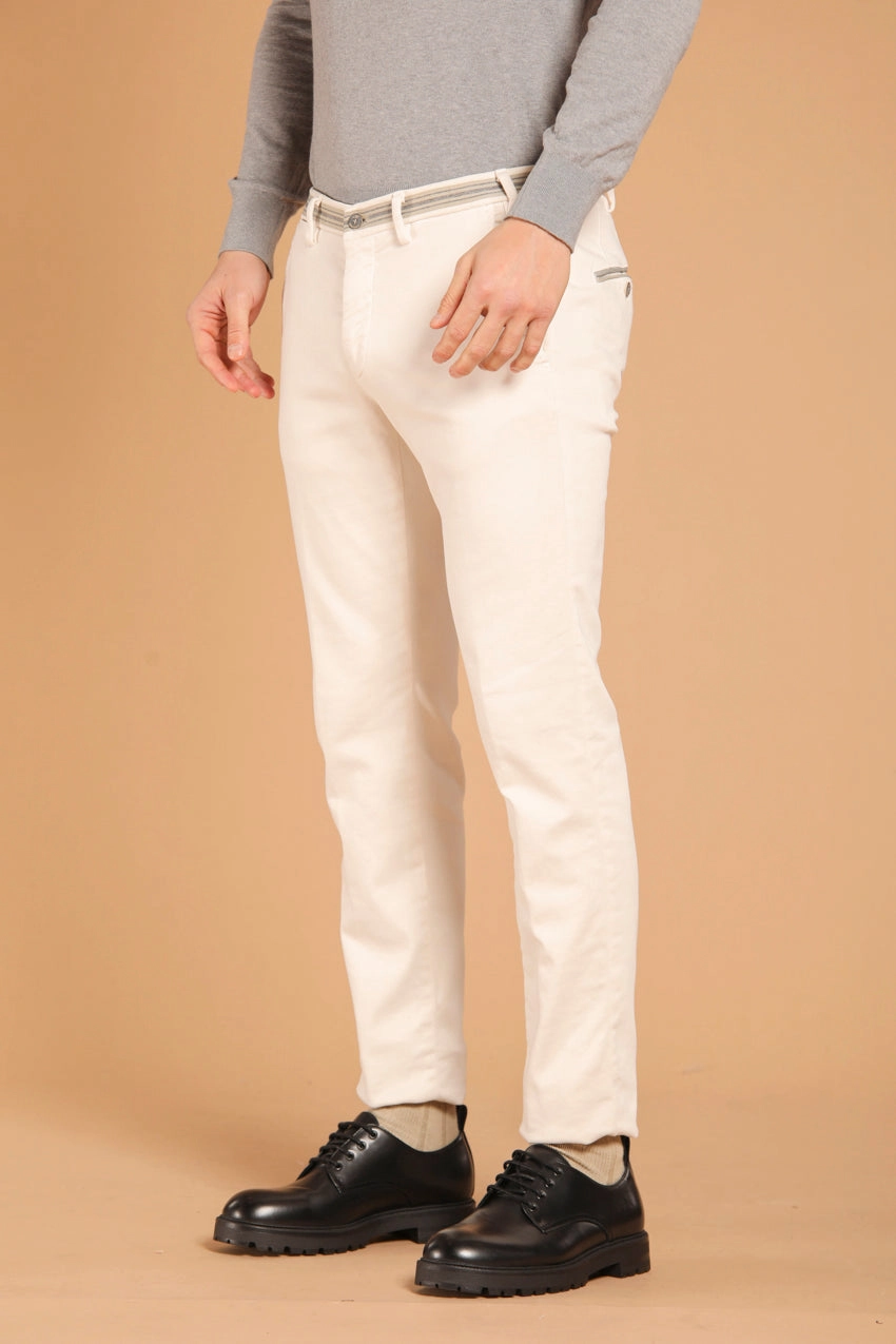 Torino Golf men's  chino pants in satin plush effect slim fit 
