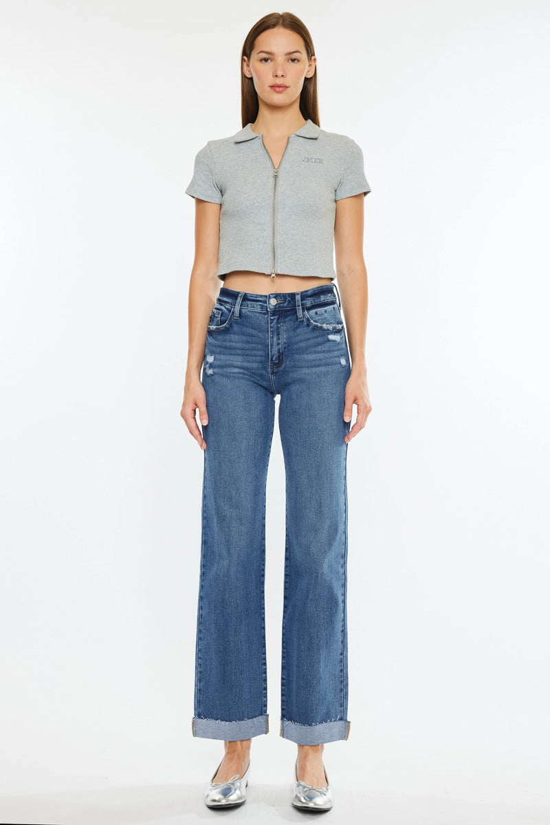 Trinity High Rise True Straight Jeans