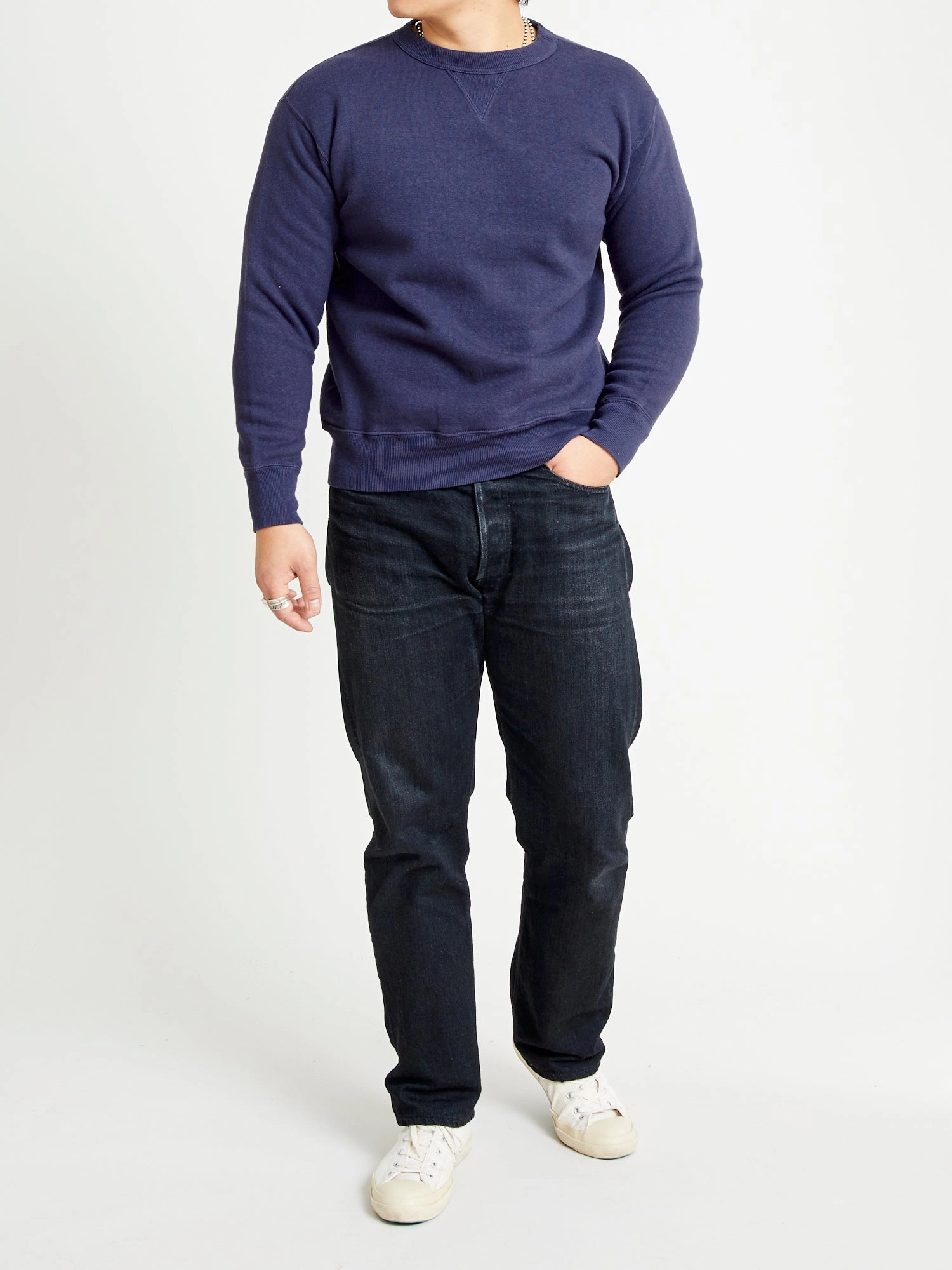 Tsuriami Loopwheel Sweatshirt in Navy