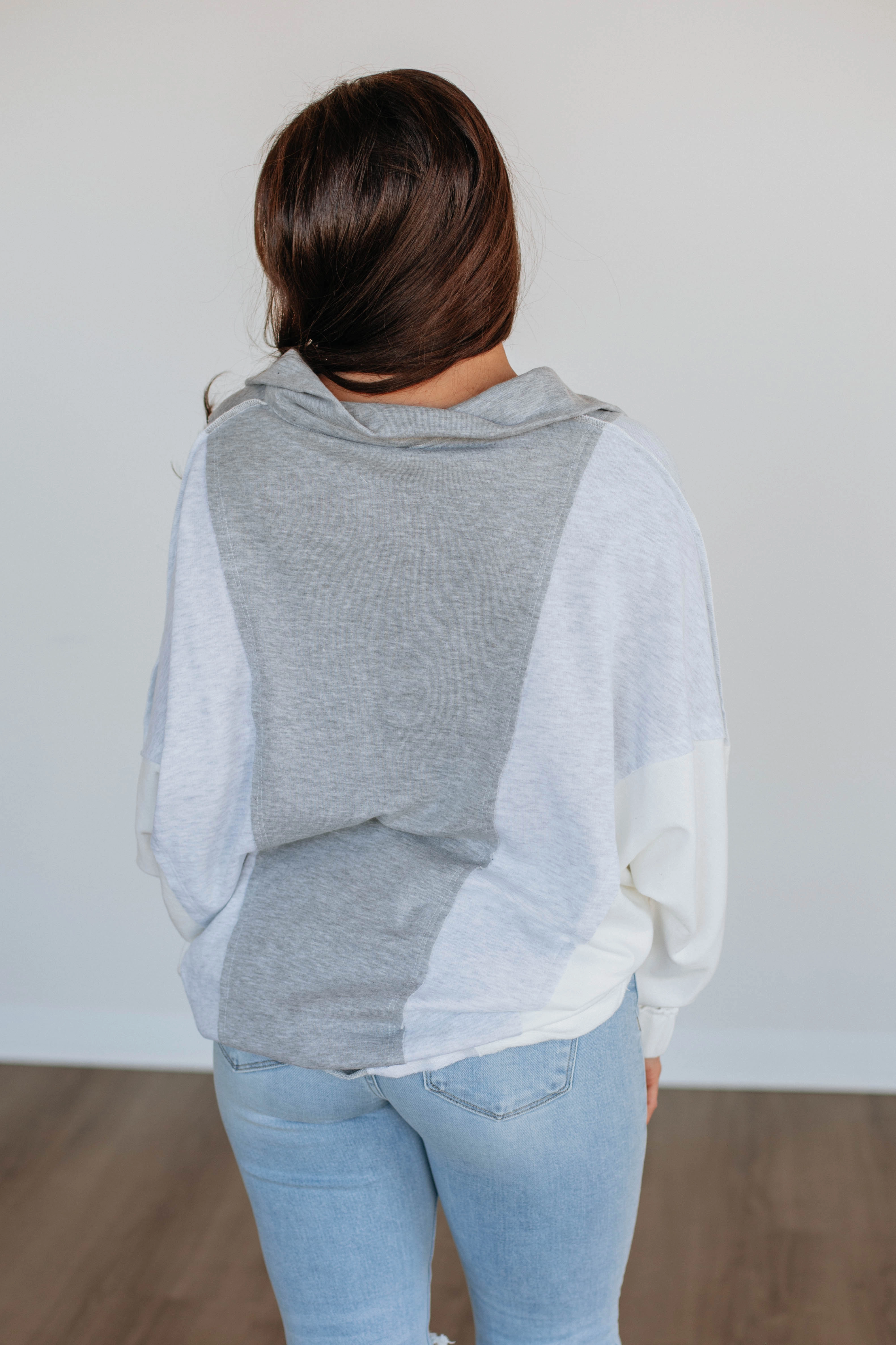 Vanya Oversized Pullover - Heather Grey Mix