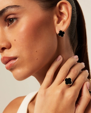 VERNA RING - GOLD-BLACK