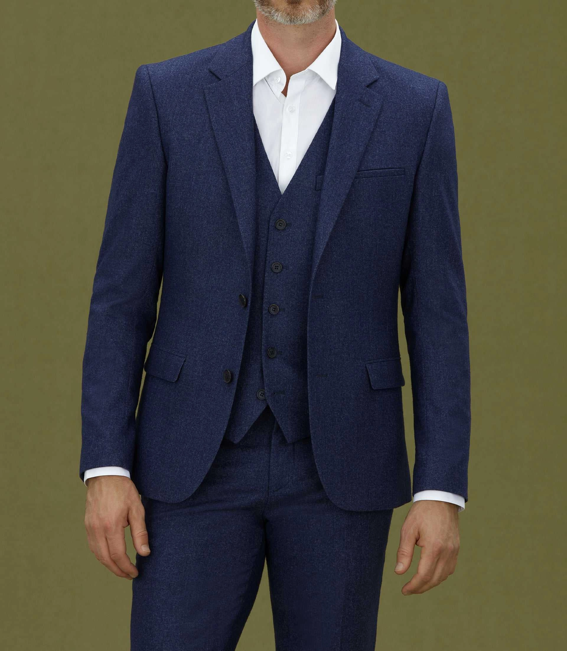 Veste ville en flanelle bleue Envol
