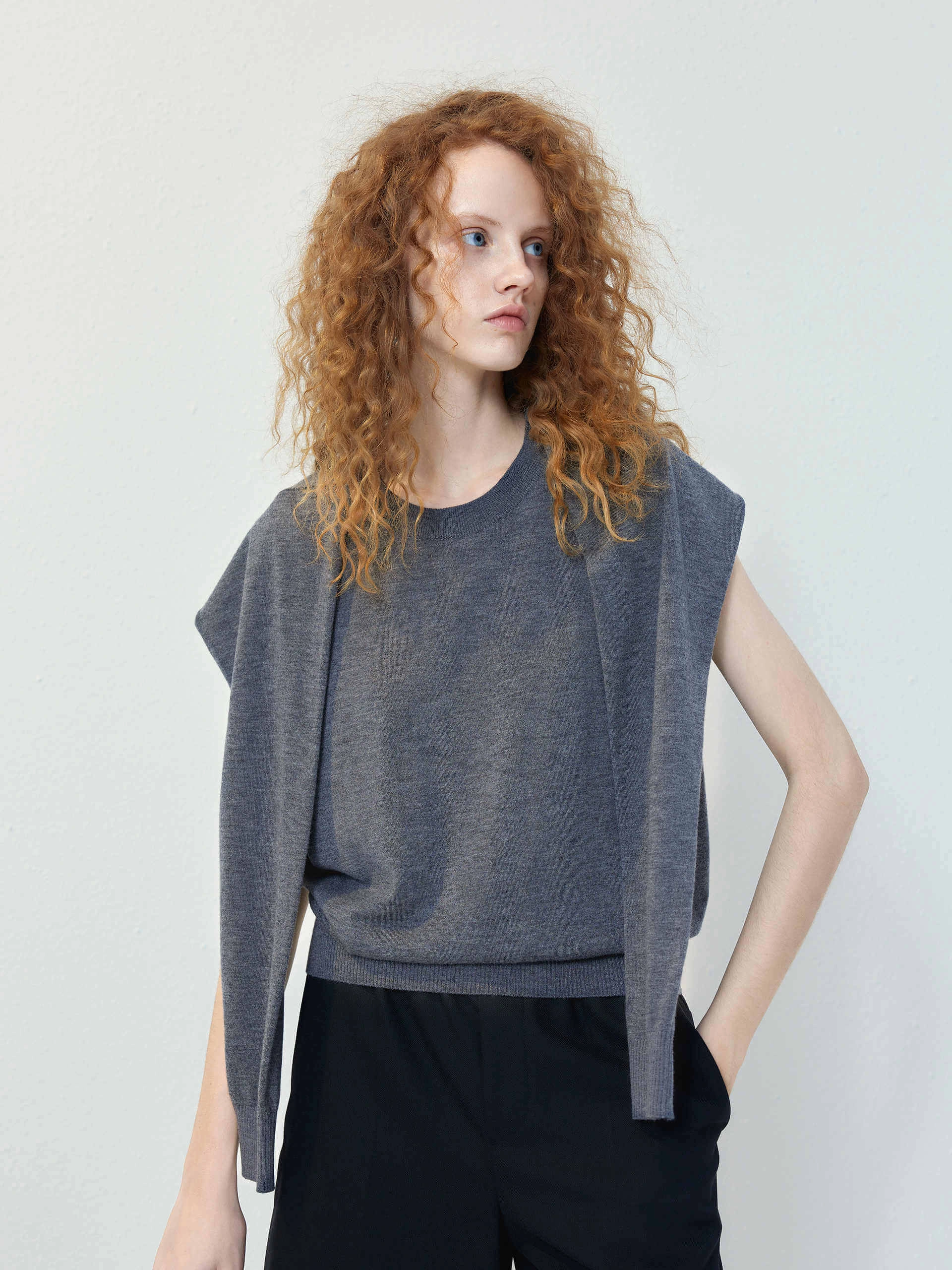 Wool Sleeveless Top