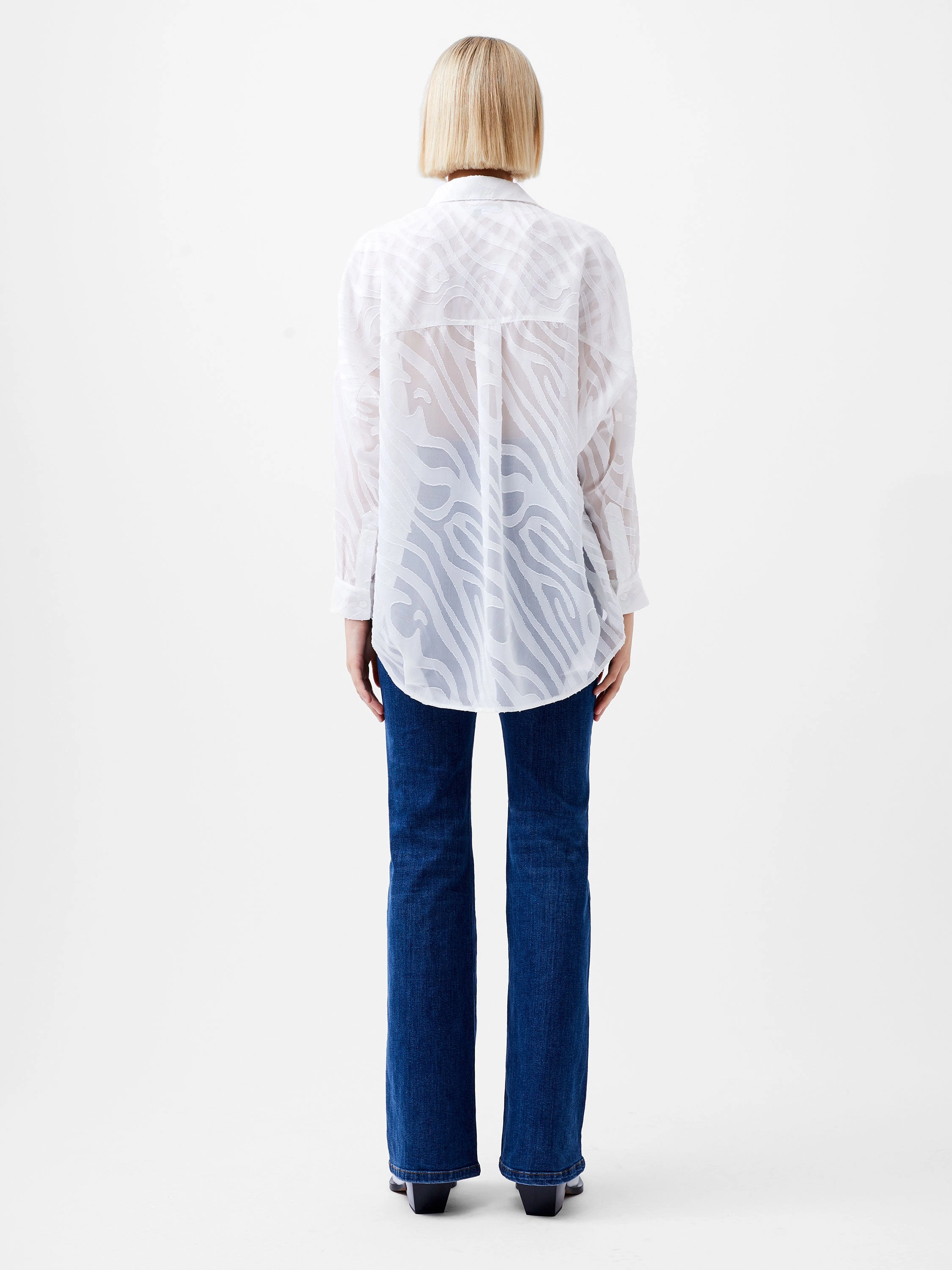 Zebra Devore Popover Shirt