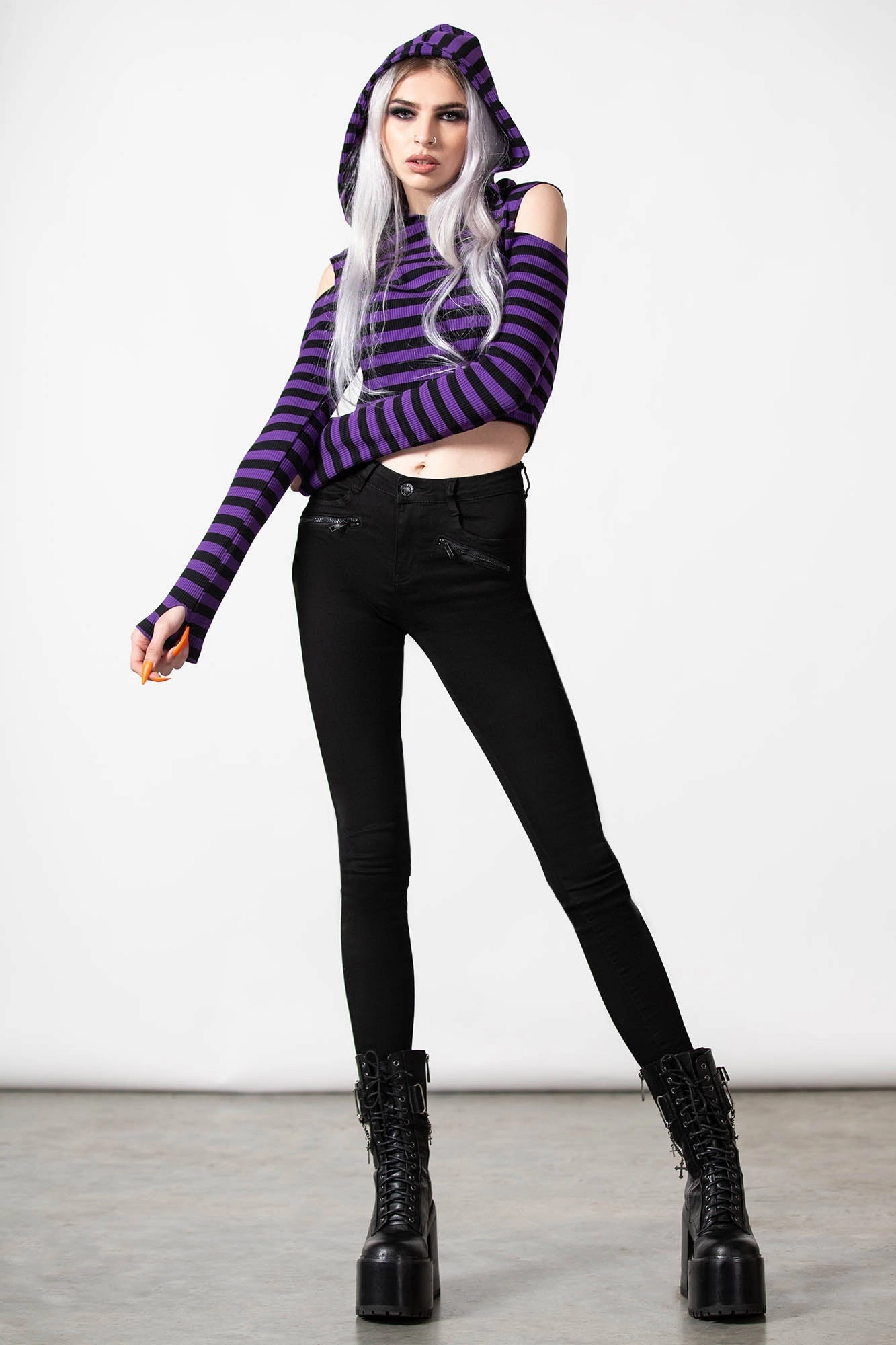 Zephyr Hooded Top [PURPLE]