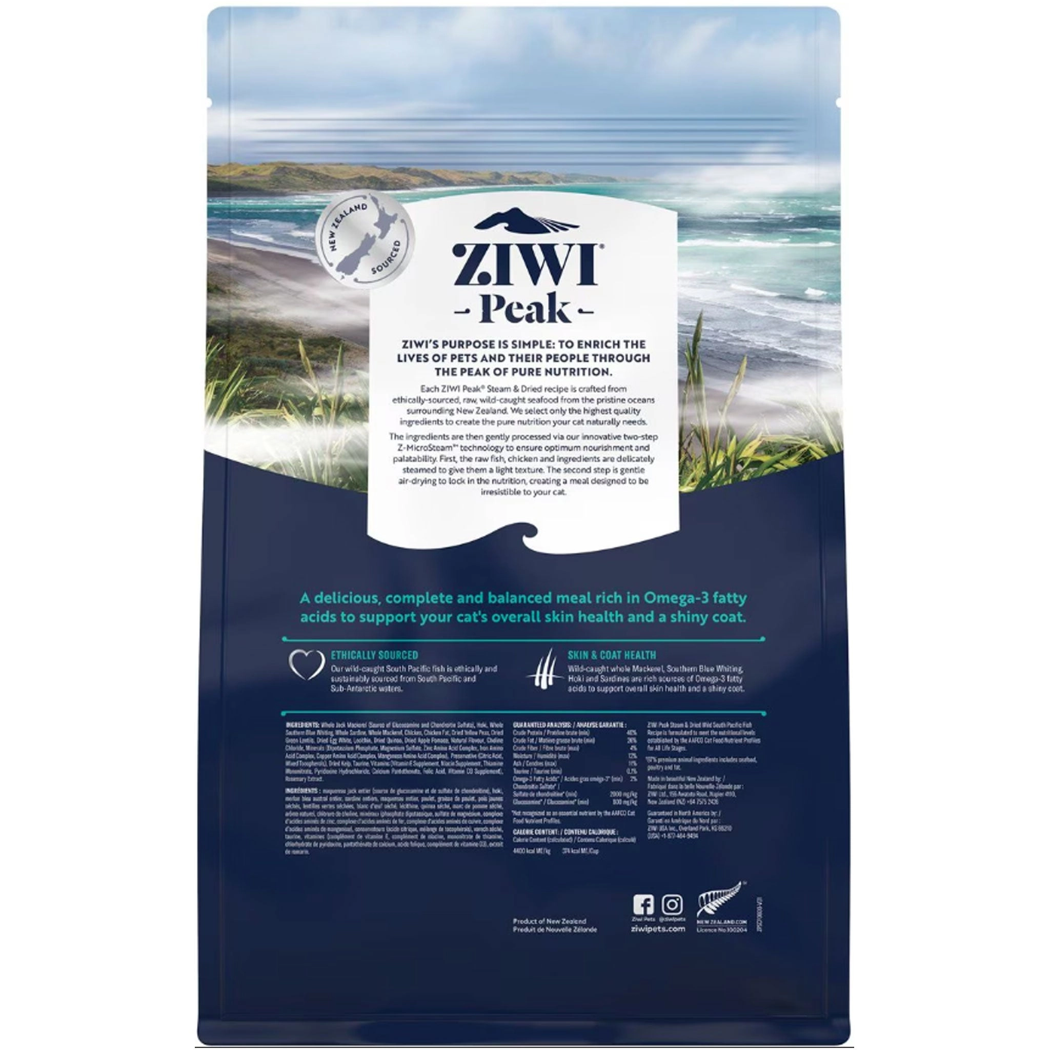 Ziwi Peak Steam & Dried Fish Cat Food