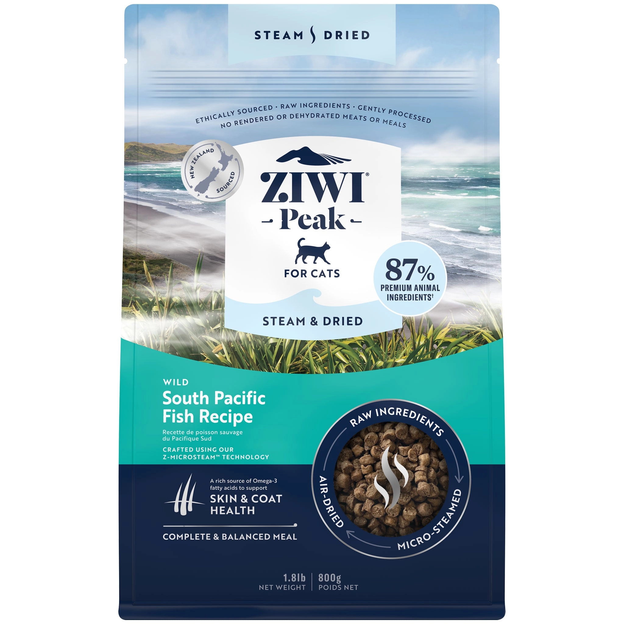 Ziwi Peak Steam & Dried Fish Cat Food