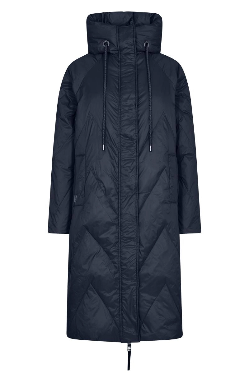 Zola Down Jacket | Salute Navy | Frakke fra Mos Mosh